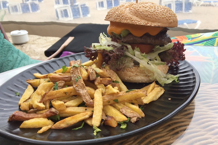 best burger Ibiza beaches rent a car On The beach cala sant Vicent