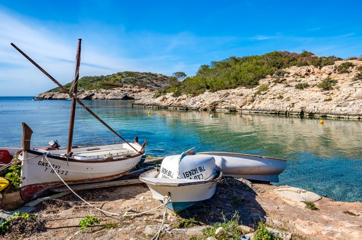 best Ibiza beaches Portinatx rental car Ibiza family holidays