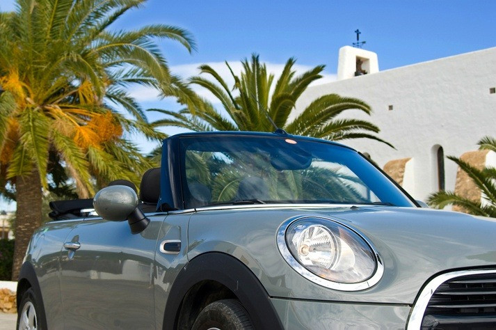 Mini 2 car hire at Moto Luis Ibiza