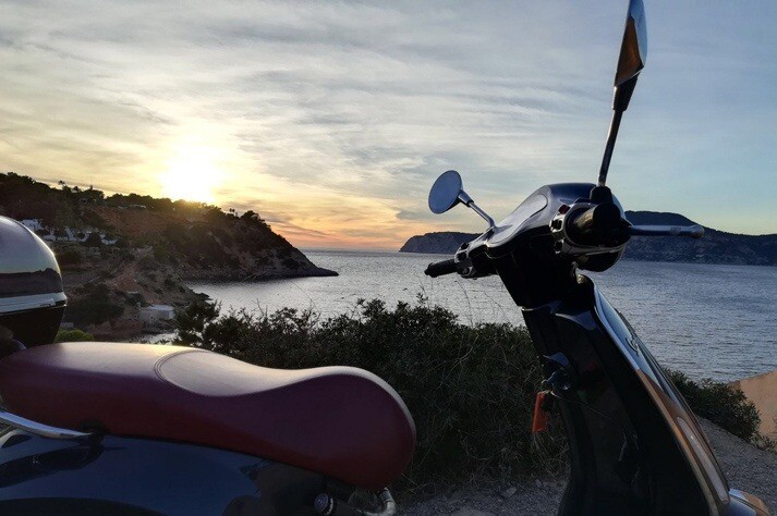 Vespa Ibiza 1 scooter for hire at Moto Luis Ibiza