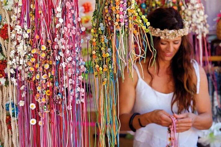 Mercadillos Ibiza dalias in Ibiza