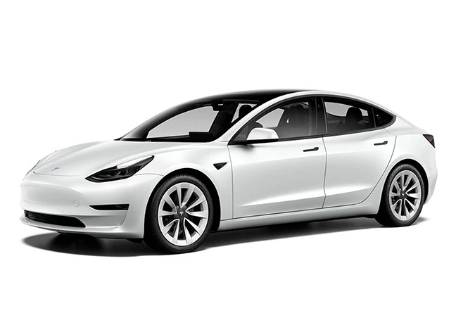 Tesla Model 3 car hire at Moto Luis Ibiza
