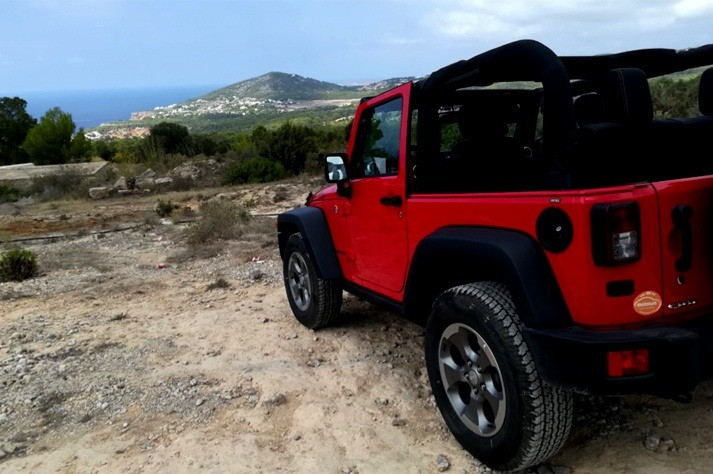 Jeep Wrangler Rubicon 2 1 car hire at Moto Luis Ibiza